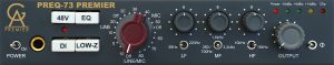 Golden Age Preq-73 Premier – Preamplificatore Microfonico 1 Canale Con EQ A 3 Bande, Trasformatori Carnhill, Stile Neve 1073